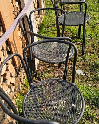 sedie da giardino  vintage