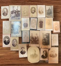 23 antiche fotografie fine 800 anche militari