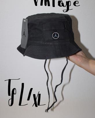 Cappello Bucket Hat Jordan Nero taglia L/XL