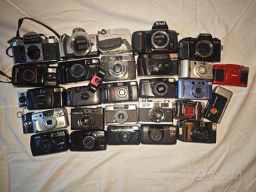 Lotto 30+ Fotocamere Vintage - Olympus Pen, Konica