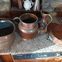 Oggetti in rame antichi