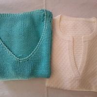 Maglioni in cotone da donna fatti a mano