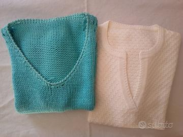 Maglioni in cotone da donna fatti a mano