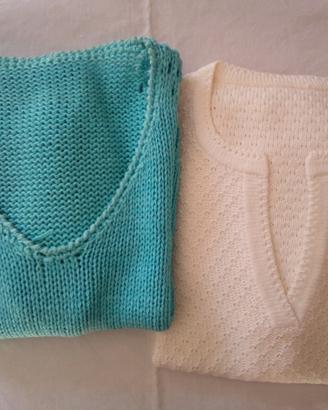 Maglioni in cotone da donna fatti a mano