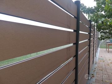 Recinto WPC e alluminio su misura frangivista