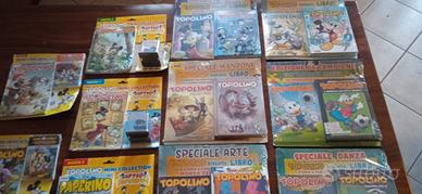 lotto topolino + gadget 11 uscite nuove sigillate