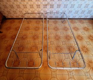 2 RETI SINGOLE LETTO A MOLLE