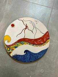 Piatto ceramica di Vietri design