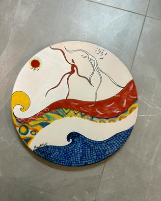 Piatto ceramica di Vietri design