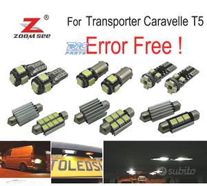 KIT 22 LAMPADE LED INTERNE PER VOLKSWAGEN VW TRANS