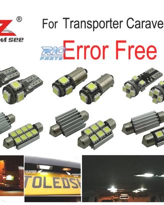 KIT 22 LAMPADE LED INTERNE PER VOLKSWAGEN VW TRANS