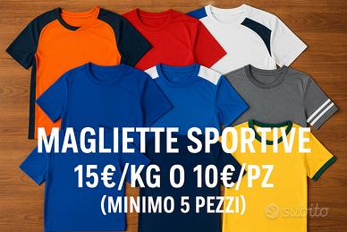 MAGLIETTE SPORTIVE – STOCK A CHILO O SELEZIONE