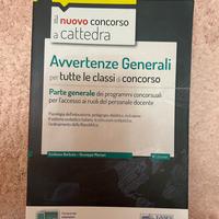 Libro concorso a cattedra avvertenze generali