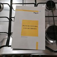 Pianocottura a gas 5 fuochi Rex