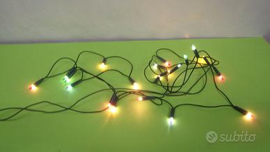 Luci di Natale, 20 lucine, alimentazione 220 volt,