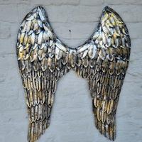 Scultura CM 80 X 60 "Ali dell'angelo" in metallo