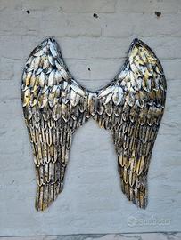 Scultura CM 80 X 60 "Ali dell'angelo" in metallo