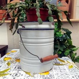 ANTICO VASO DA NOTTE IN METALLO CANTRO PITALE '900