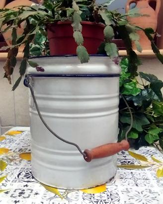 ANTICO VASO DA NOTTE IN METALLO CANTRO PITALE '900