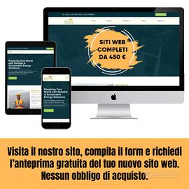 Realizzazione siti web professionali - 450 euro