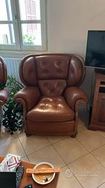 Poltrona vintage in pelle