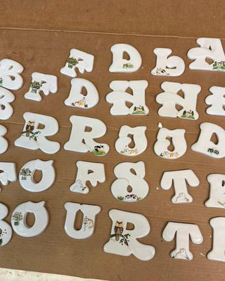 Lettere Ceramica Dipinte a Mano - ROBCA
