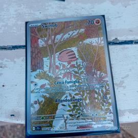 carta pokemon RARA Swinub