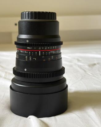 Ottica samyang 10mm T3.1 attacco MFT