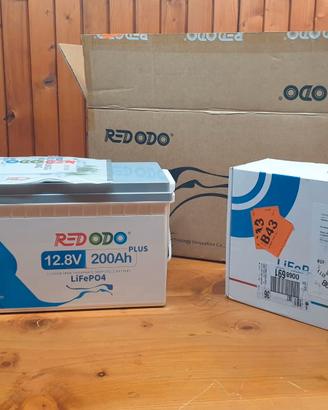 Batteria a Litio REDODO 200 AH + CARICATORE 40A