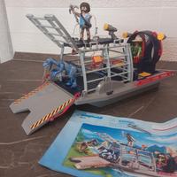 Playmobil 9433 barca con gabbia per dinosauri