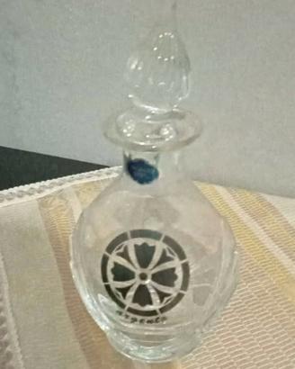 bottiglina in cristallo e argento 