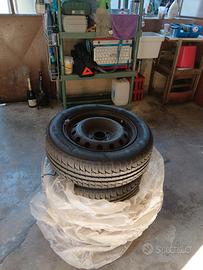 4 gomme auto estive complete di cerchio mis 175/65