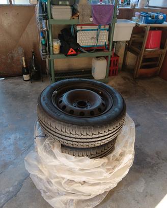 4 gomme auto estive complete di cerchio mis 175/65