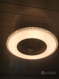 LAMPADARIO LED CON VENTILATORE