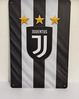 Poster in metallo Juve 20x30cm 