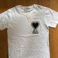 maglietta ami paris bianca nuova con cartellino