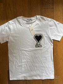 maglietta ami paris bianca nuova con cartellino