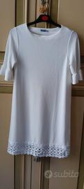 vestito con merletto in poliestere tg.14