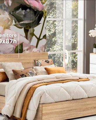 letto matrimoniale contenitore