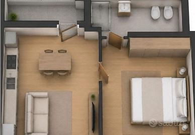 Bilocale con balcone a Parma Nord