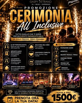 Dj Set & Animazione per Cerimonie e feste private