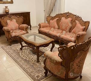 Salotto Completo Stile Barocco in Legno