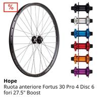 Ruota mtb anteriore 27,5 Hope Fortus 30 Pro 4