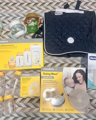 Kit tiralatte elettrico MEDELA con biberon