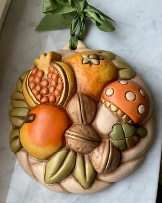formella Thun decoro a rilievo tema autunno