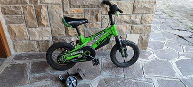 Bicicletta bambino Kawasaki colore verde