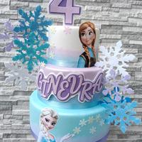 torta scenografica frozen