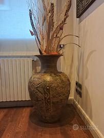 Vaso Monumentale in Terracotta Artigianale