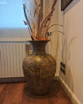 Vaso Monumentale in Terracotta Artigianale