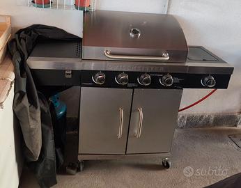 Barbecue a Gas Grillmeister a 4 Bruciatori